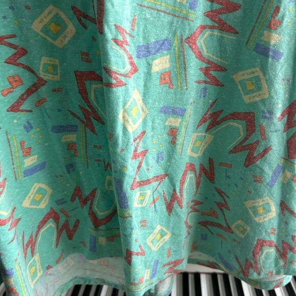 LuLaRoe Womens T-Shirt Dress Short Sleeve Knee Length XS Geometric - Picture 15 of 16